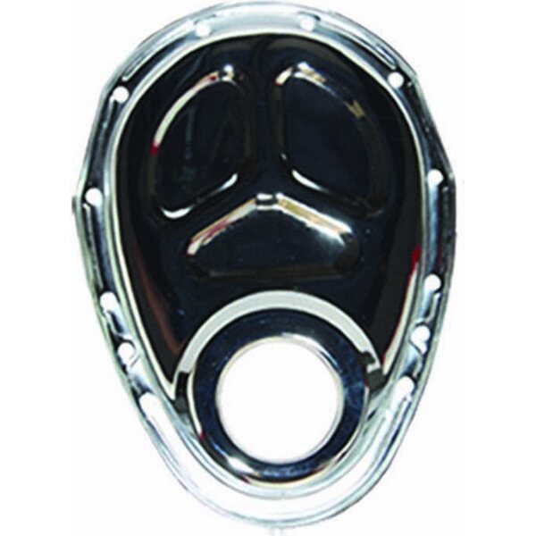Specialty Products - 7122 - SBC Steel Timing Chain Cover Chrome