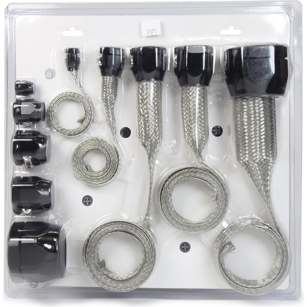Specialty Products - 7371 - Hose Sleeving Kit  Black Braided Stainless Steel