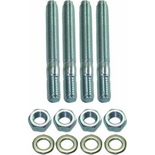 Specialty Products - 9129 - Carburetor Stud Kit 2-1/2in Long White Zinc