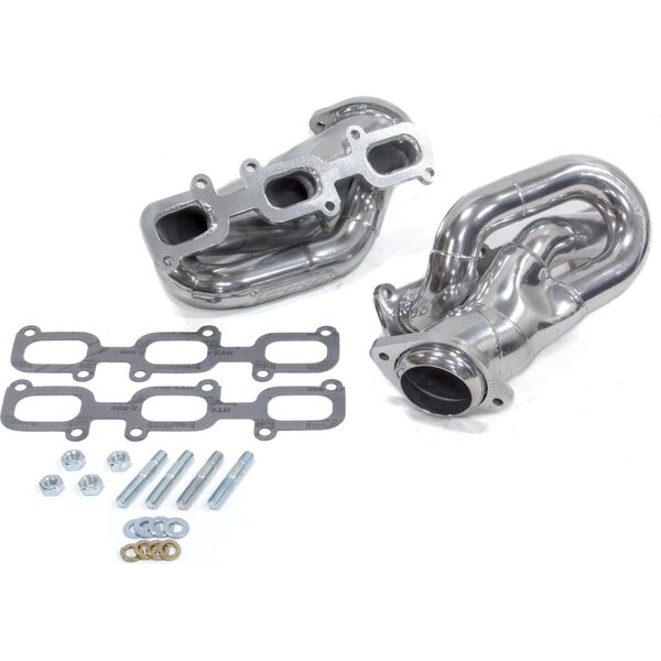 BBK Performance - 14420 - 1-5/8 Shorty Headers 11-14 V6 Mustang Coated