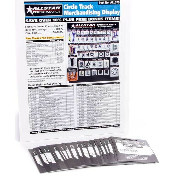 Allstar Performance - 99153 - Merchandising Display Components for ALL070