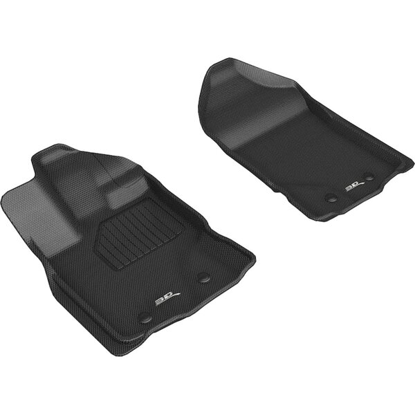 3D MAXpider - L1FR12211509 - Ford Ranger 19-   Kagu Floor Liners 1st Row Blk