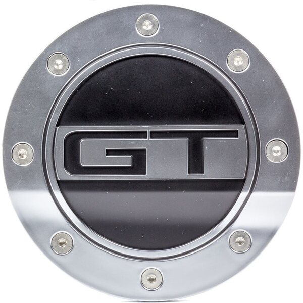 Scott Drake - FR3Z-6640526-GS - Fuel Door GT Silver/Blk 15-   Mustang