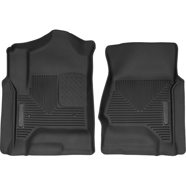 Husky Liners - 53111 - GM X-Act Contour Floor Liners Front Black