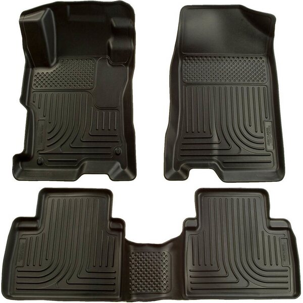 Husky Liners - 98441 - 12-13 Honda Civic Front/ 2nd Floor Liners Black