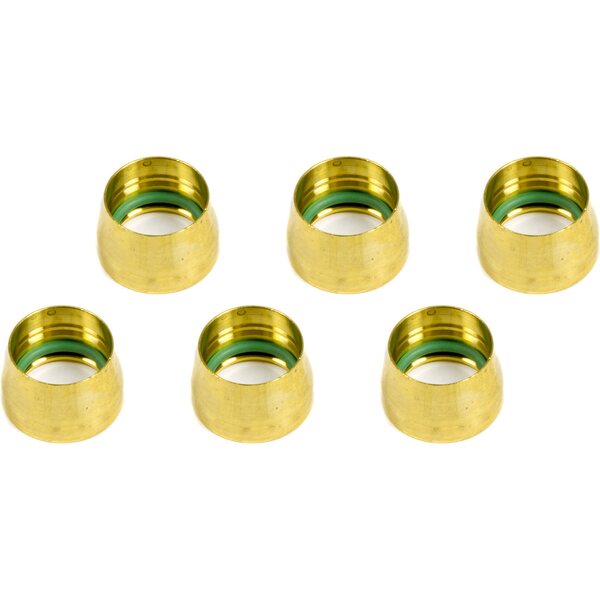 Aeroquip - FCM2432 - -10 Replacement A/C Brass Sleeves (6pk)