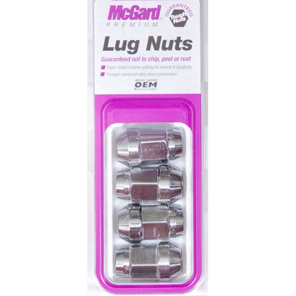 McGard - 64011 - Lug Nut 7/16 Bulge Conical Seat (4) | Wheel Lug Nuts ...