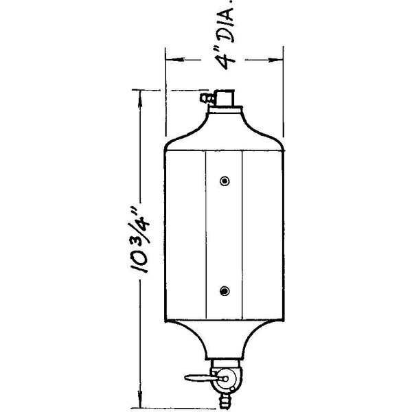 Jaz - 600-025-01 - Black Radiator Catch Can 1qt.