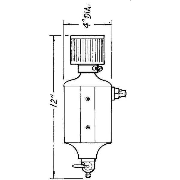 Jaz - 605-025-01 - Black Breather Tank AN-6