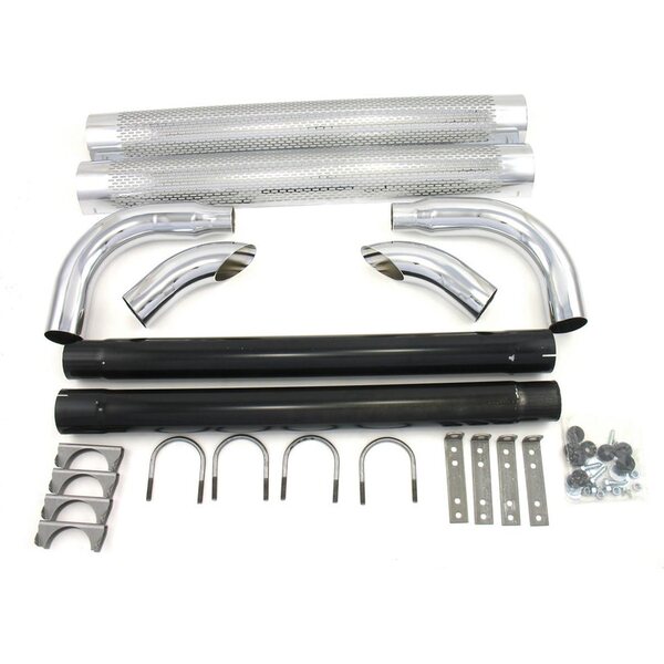 Patriot Exhaust - H1080 - Chrome Side Pipes - 80in