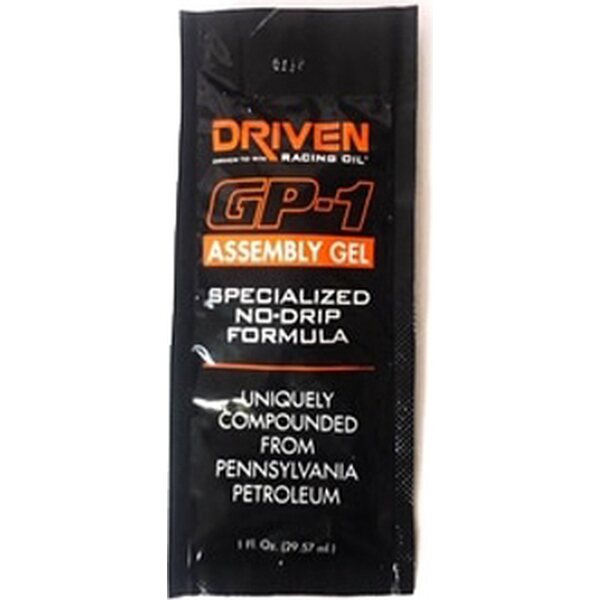 Driven Racing Oil - 00778 - GP-1 Assembly GEL 1oz Packet No Drip Formula