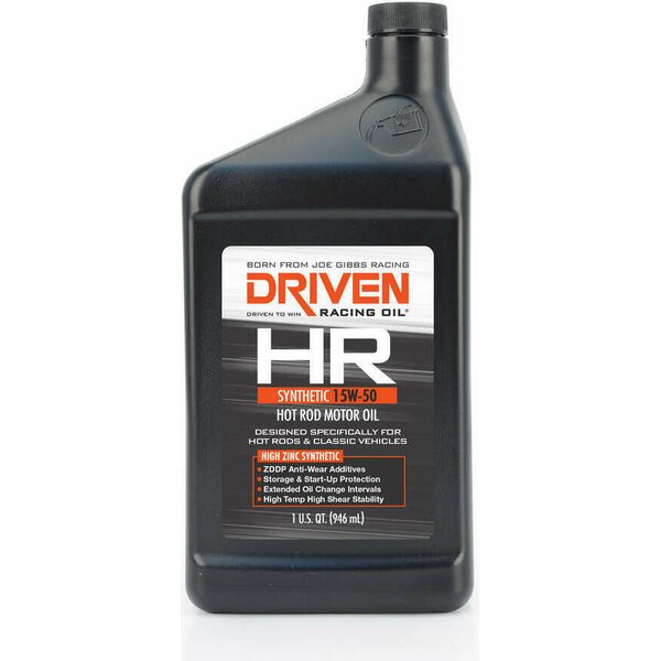 Driven Racing Oil - 01606 - HR3 15w50 Synthetic Oil 1 Qt Bottle