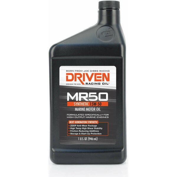 Driven Racing Oil - 02606 - MR50 15w50 Marine Oil 1 Qt Bottle