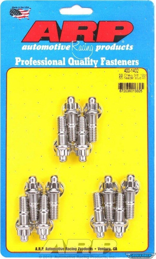 ARP S/S Header Stud Kit - 3/8in x 1.670in OAL (12) ARP S/S Header Stud Kit - 3/8in x 1.670in OAL (12)