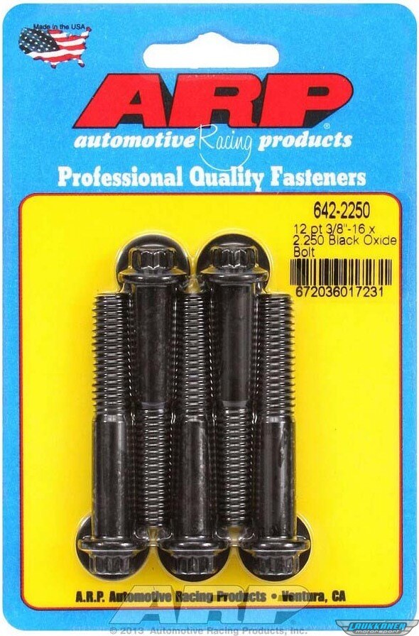 ARP Bolt Kit - 12pt (5) 3/8-16 x 2.250 ARP Bolt Kit - 12pt (5) 3/8-16 x 2.250