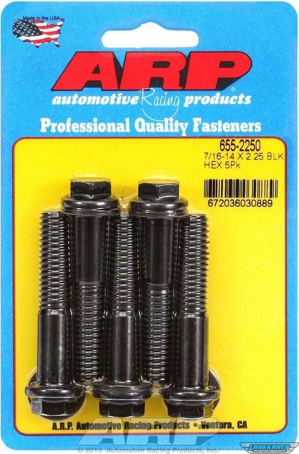 ARP 7/16-14 x 2.250 6pt Bolt Kit (5pk) ARP 7/16-14 x 2.250 6pt Bolt Kit (5pk)