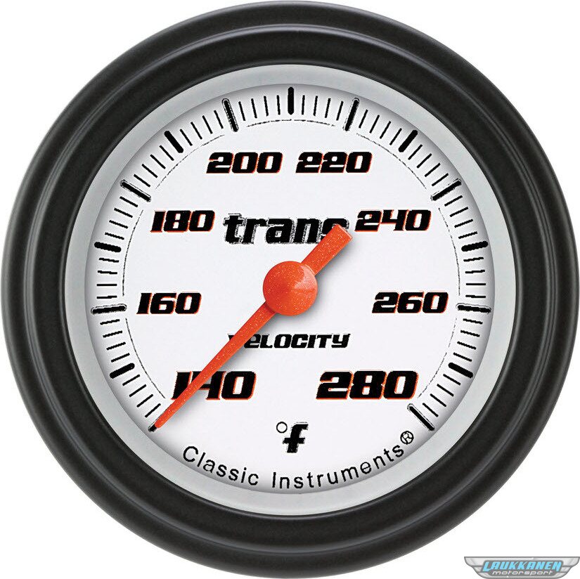 Classic Instruments Velocity White Transmission Temp 2-1/8 Full Sweep Classic Instruments Velocity White Transmission Temp 2-1/8 Full Sweep